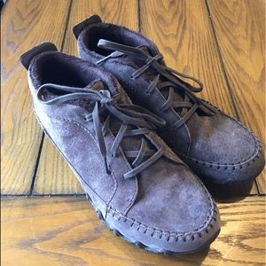 SKECHERS  Women’s Moc Brown Suede Ankle Boot  8.5" WORN ONCE!